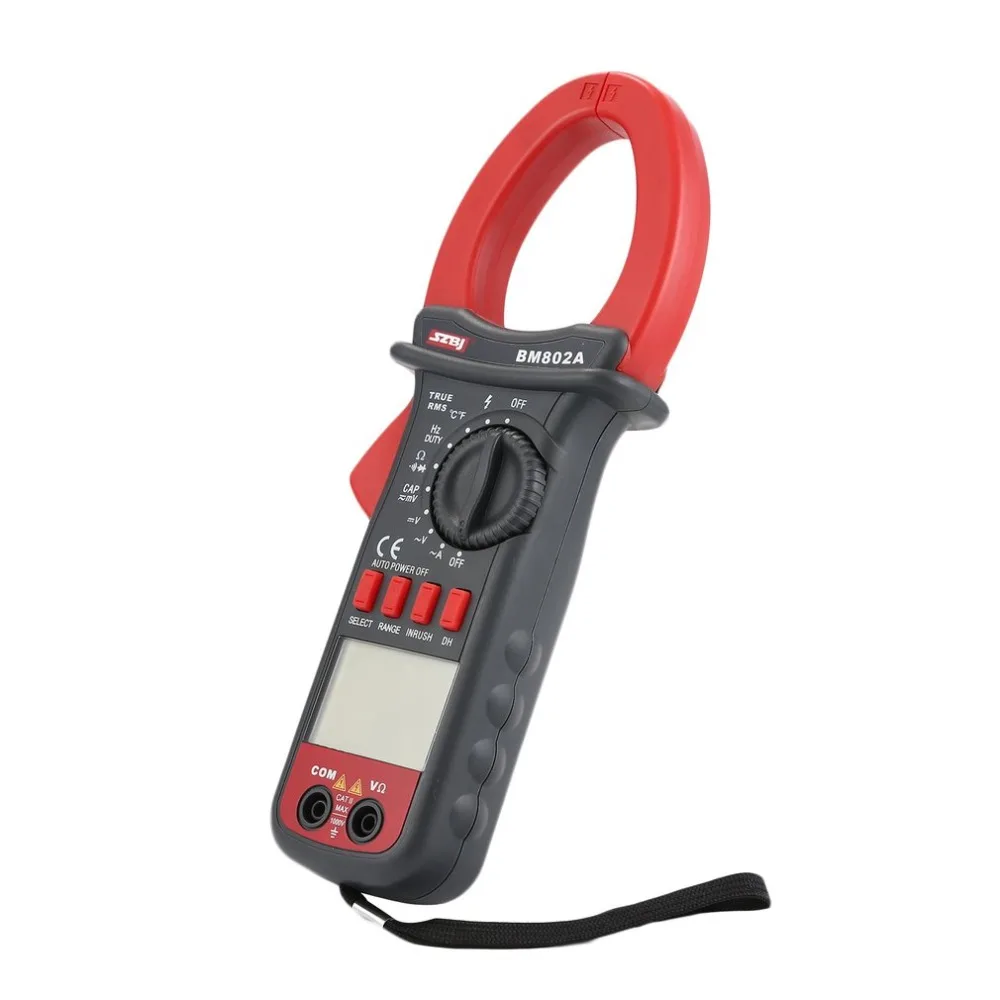 SZBJ BM802A 3999 Counts Digital Clamp Multimeter AC/DC Voltage Current Tapacitor frequency temperature tester True RMS | Инструменты