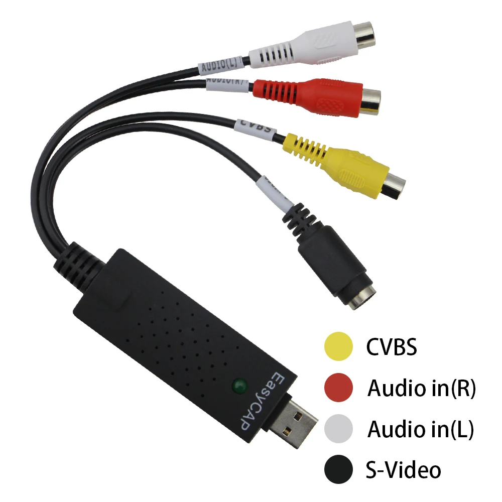 Лидер продаж синий чем Easycap USB Видео ТВ DVD VHS DVR Capture адаптер устройство
