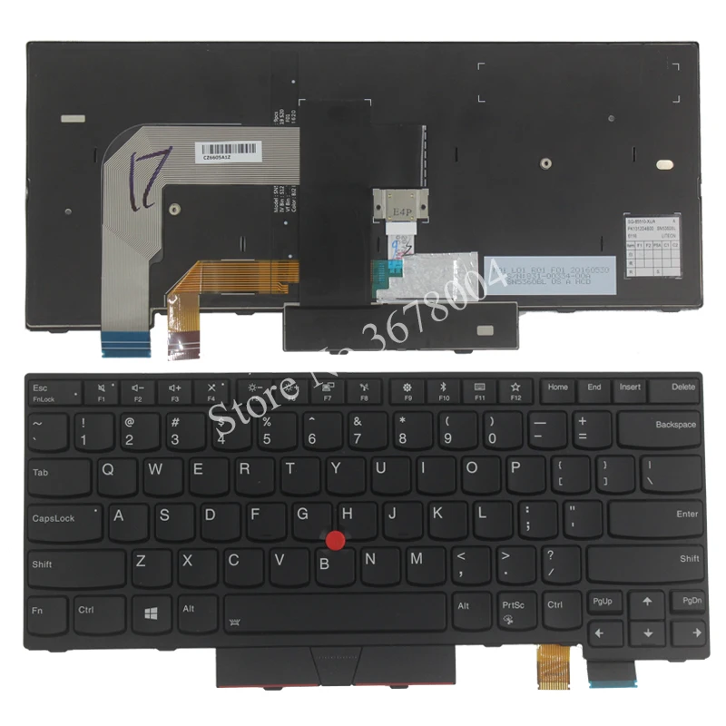 

Новая клавиатура для ноутбука Lenovo IBM ThinkPad T470 US с подсветкой