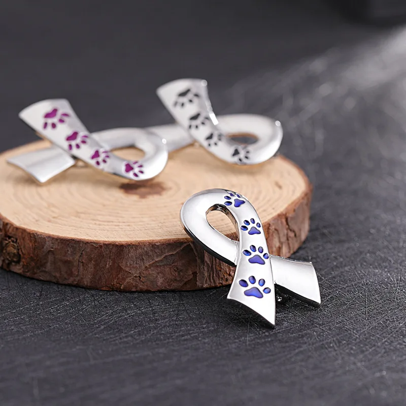Creative Trendy Ribbon Dog Claw Brooches for Women&ampmen Alloy Enamel Pin Fashion Cute Party Jewelry Gifts Women Unisex | Украшения и