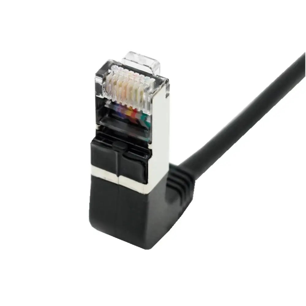 Патч корд 8P8C STP Cat 5e Lan Ethernet под углом 90 градусов 50 500 см|patch cord|lan ethernetcat |