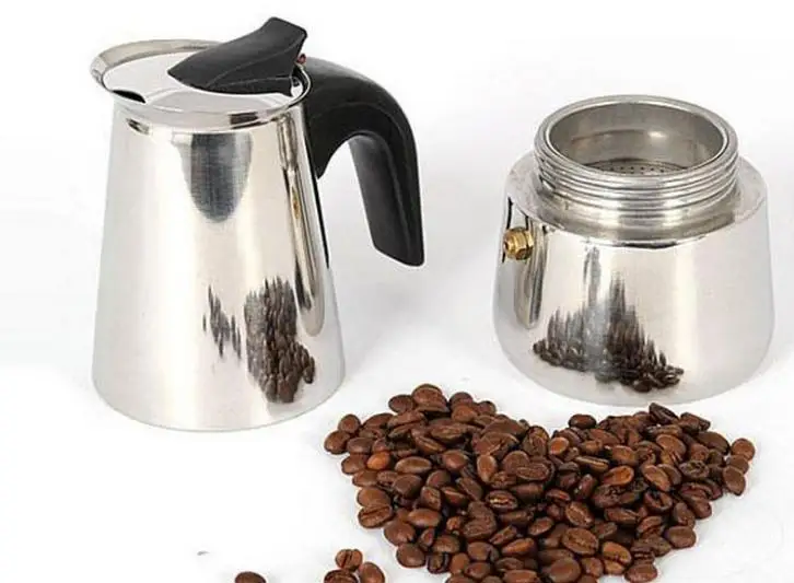 Портативный Нержавеющая сталь moka латте эспрессо Кофе горшок Кофеварка плитой