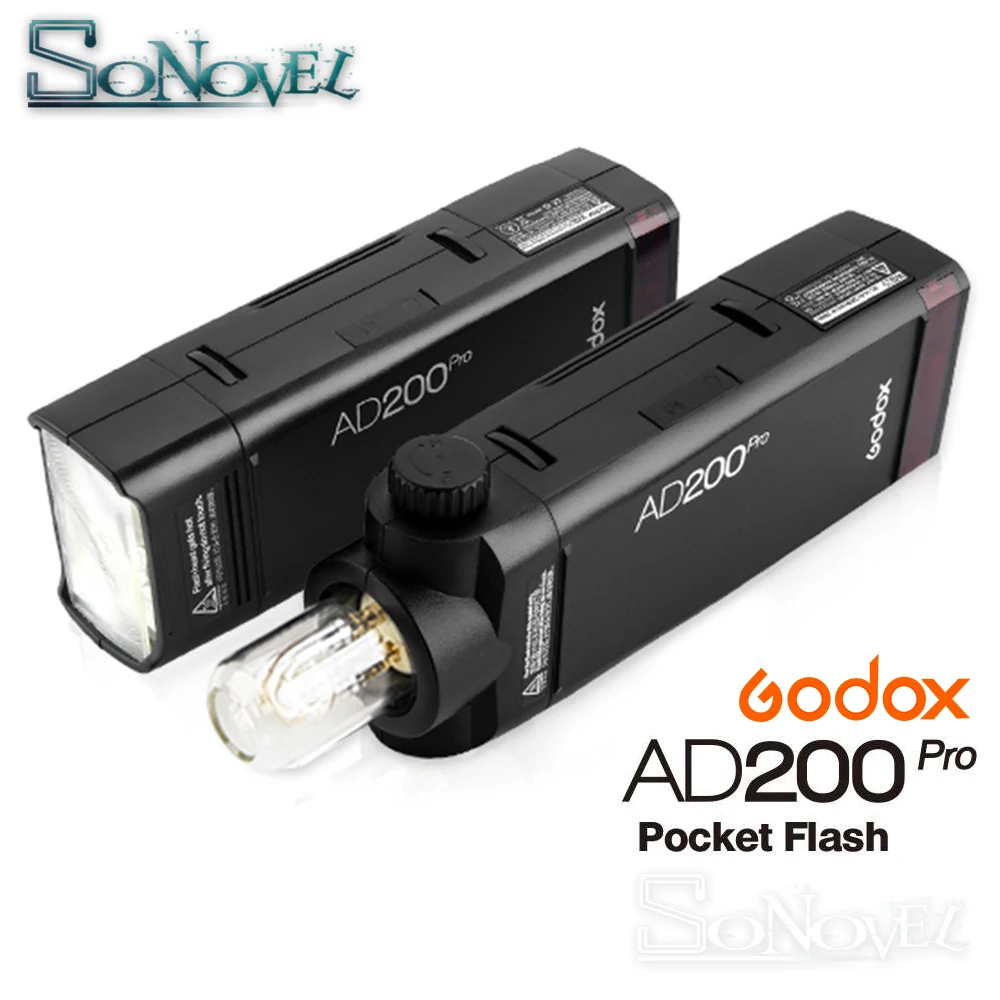 Внешсветильник вспышка в наличии Godox AD200Pro 2 4 Вт TTL 1/8000 г 0 01 HSS 1 8 2900 с переработка