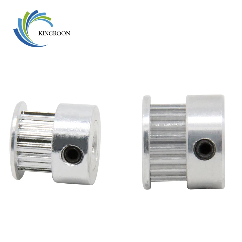 5pcs GT2 Timing Pulley 20tooth Aluminum Parts 2GT Synchronous Wheel 20 Teeth Bore 5mm Width 6mm 3D Printer Part Tooth Gear Screw |
