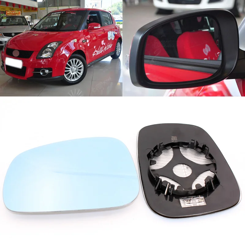 Зеркало бокового вида для Suzuki Swift 2005 2016 синее стекло с подогревом основания 1