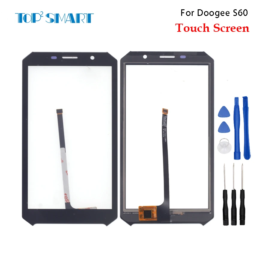 Для Doogee S60 Черный сенсорный экран высокое качество датчик с дигитайзером Панель