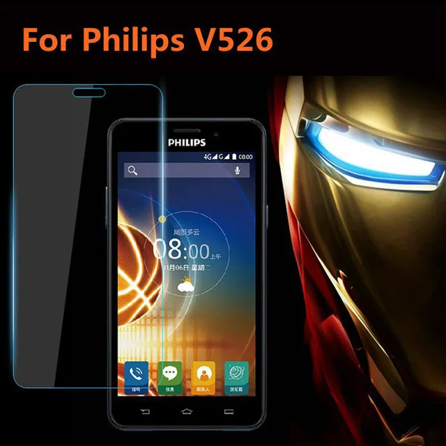 2.5D Закаленное стекло для Philips Xenium V526 Высококачественная защитная пленка