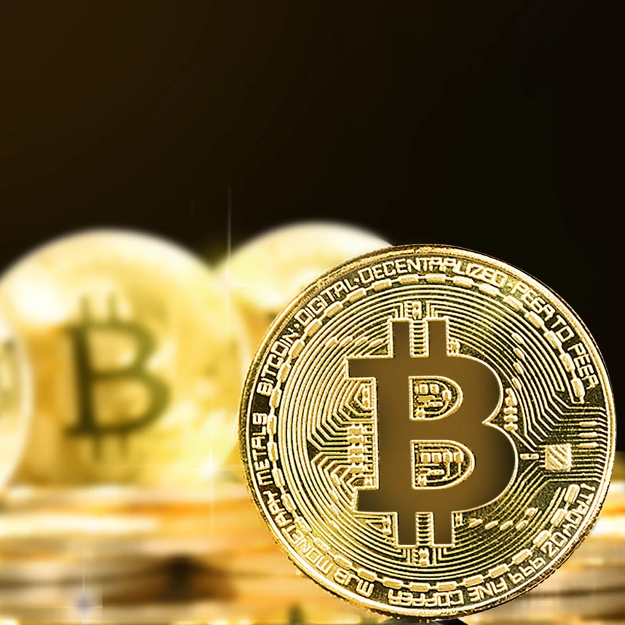 Домашнее украшение ремесла не валютные Позолоченные Монеты монета BTC Биткоин