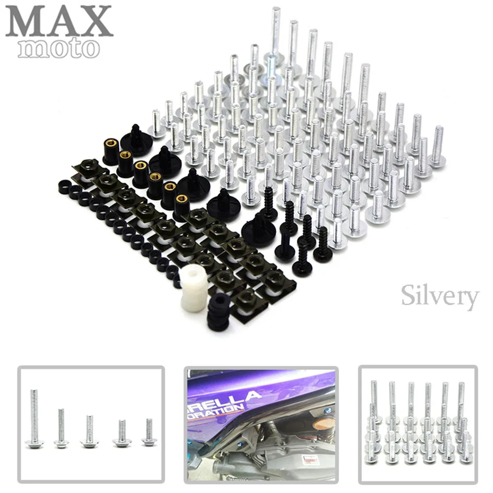Universal Motorcycle Aluminium Fairing Bolts Fastener Clips Screw for Kawasaki W800 ZZR1200 ZRX1100 ZRX1200 ZZR1100 ZXR100 | Автомобили и