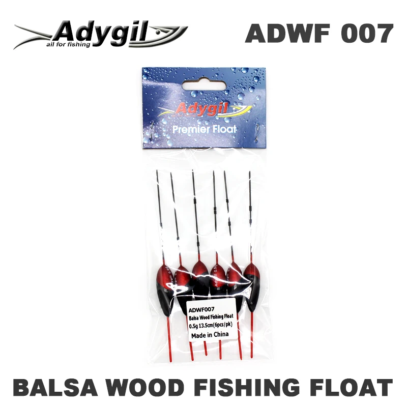 Деревянный Поплавок для рыбалки adyгил Balsa ADWF 007 135 мм поплавок 0 5 г 6 шт./лот|Поплавки