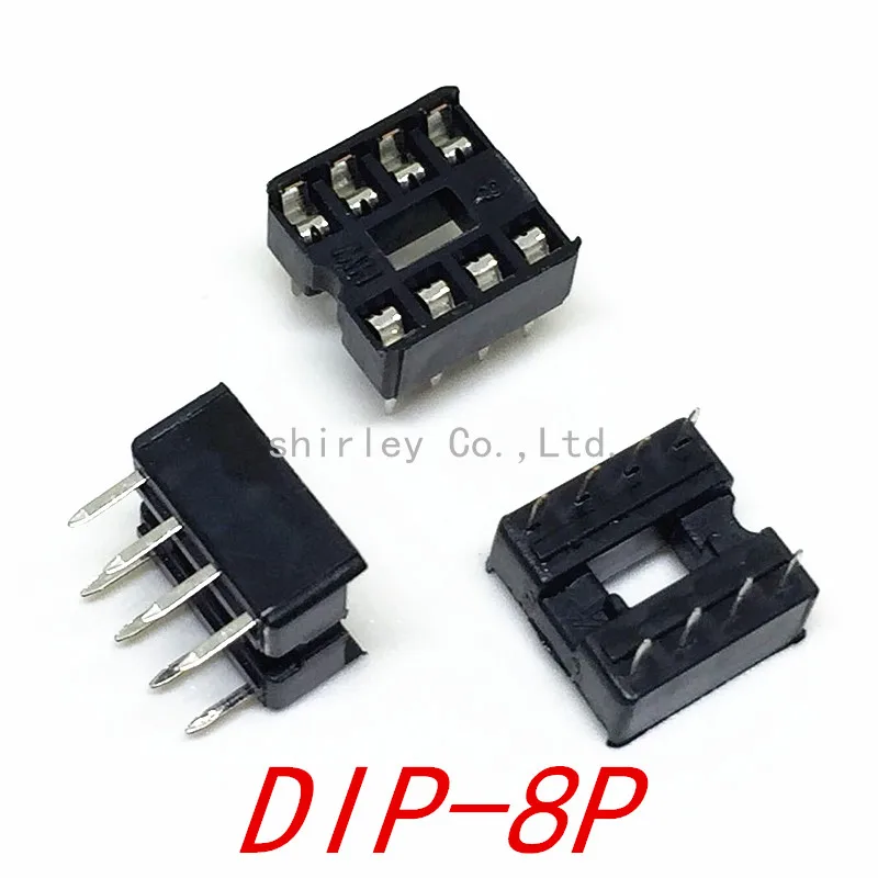 

Free shiiping 60pcs IC Seat DIP 8Pin DIP IC Sockets Adaptor Solder Type Socket dip-8p