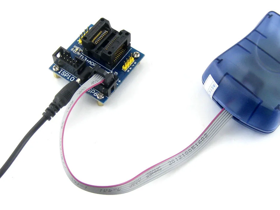T13 + ADPII ATtiny13 ATtiny12 ATtiny15 ATtiny25 ATtiny45 SOIC8 (208 mil) AVR Enplas программирующий адаптер тестовая