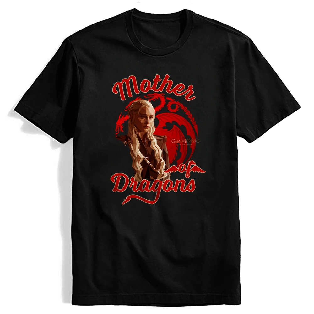 New Vintage Style Daenerys Targaryen Mother Of Dragons Dragon Fire TShirt Winterfell Womens T Shirt GOT Fans Gift Tee T-shirt | Женская