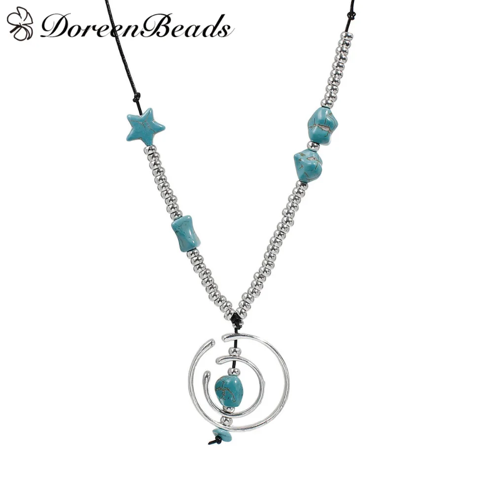 DoreenBeads 1 шт. новинка 2017 летнее богемное ожерелье для женщин регулируемая круглая
