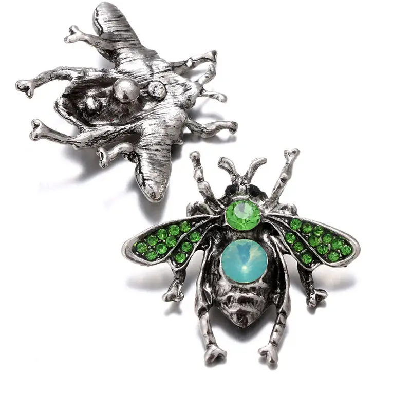 Трудолюбивая пчела Кнопка 18 мм цинковый сплав защелки для браслетов подходят к