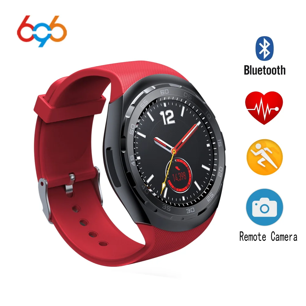 696 Y1X Смарт-часы 1 22 дюймов круглый цветной экран smartband BT4.0 музыкальное напоминание