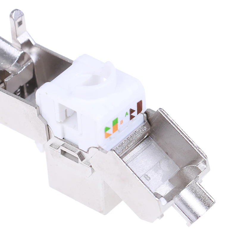 Keystone Cat6A экранированный металлический модуль FTP сетевой адаптер с разъемом