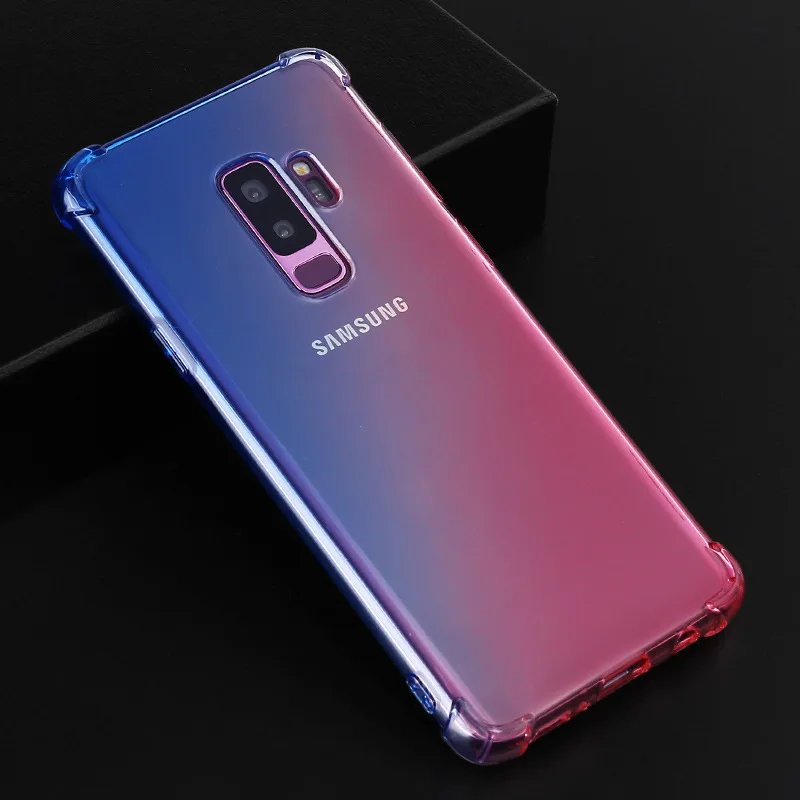 4 Силиконовый чехол для samsung Galaxy M20 M10 S10E S10 S9 S8 J4 J6 плюс J8 A9 A8 A6 A7 J5 Prime J7 Note 9 8 градиентный чехол - Цвет: 4