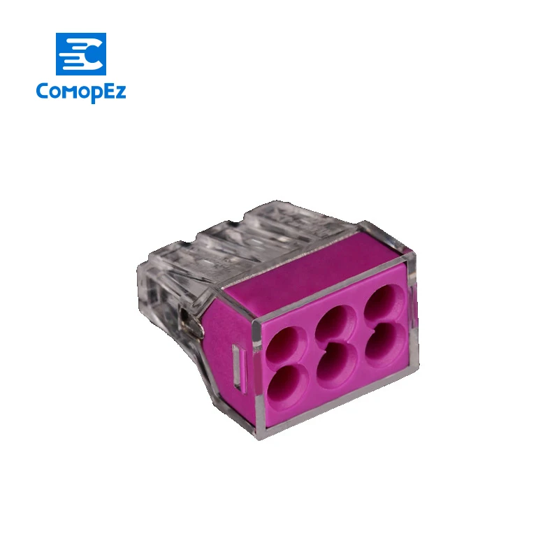 10 шт. PCT-106 PCT106 773-106 разъем проводки для распределительной коробки 6 pin проводник