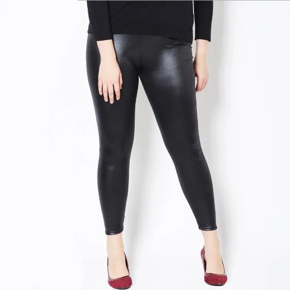 Женские брюки pantalon карандаш из искусственной кожи на осень и зиму 2020