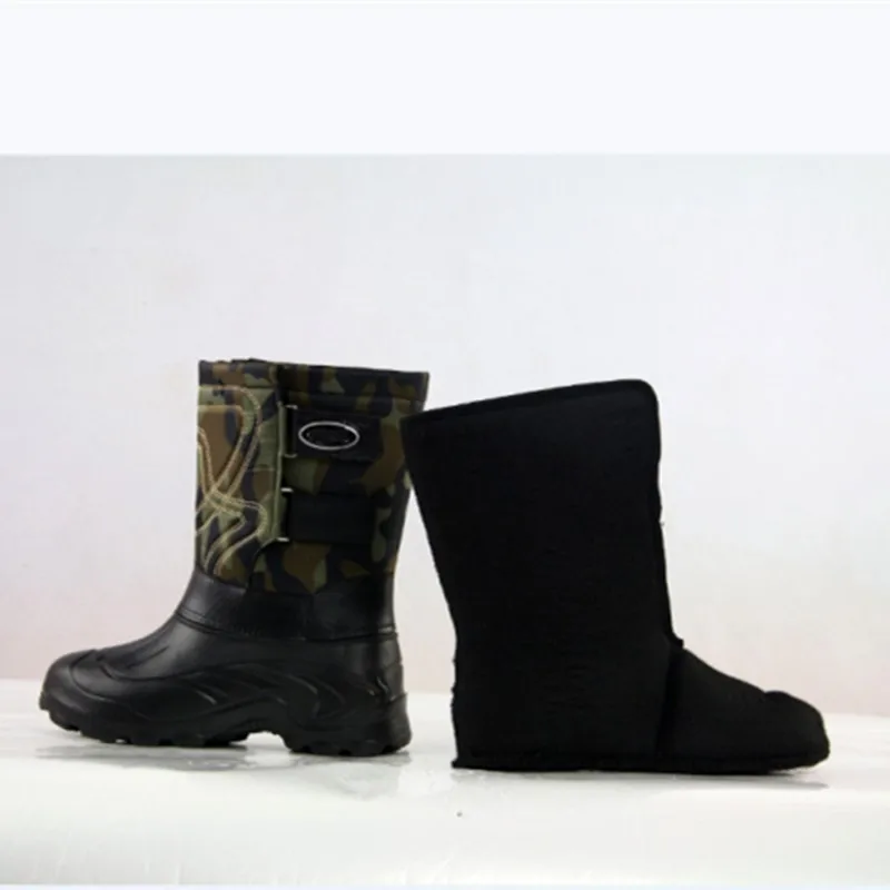 

Eu 41-46 Men Winter Ultralight Waterproof Snow Boots Outdoor Camping Fishing Climbing Hunting Thick Sole Non-slip Cotton Shoes