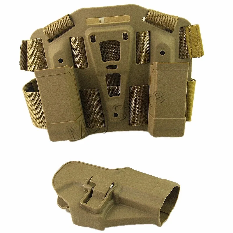 

Airsoft Tactical Holster Thigh CQC Polymer Drop Leg Right Gun Holster for USP Style Pistol