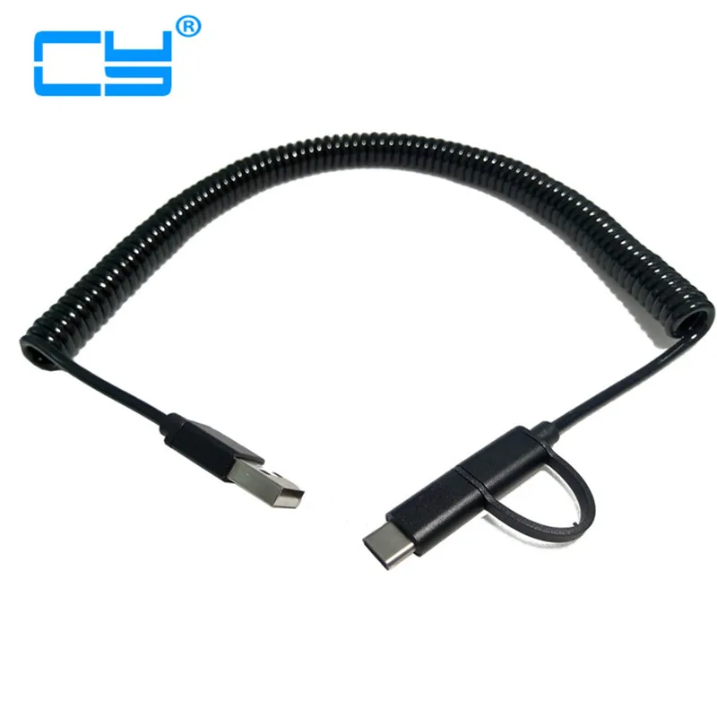 3 м/10 футов пружинный кабель Usb3.1 Type-c для синхронизации данных и зарядки