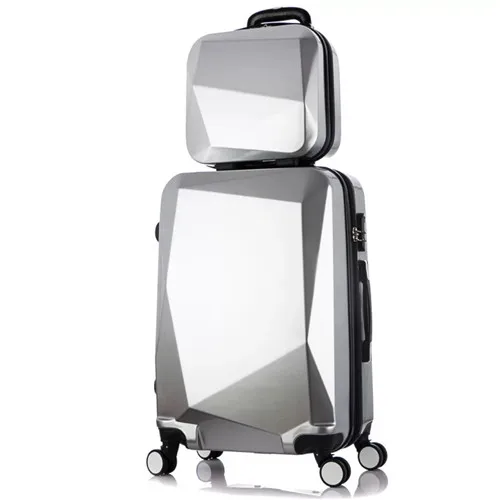 a set KLQDZMS 20/24/28 дюймов Модные ABS+ PC бленда для объектива Комплект багажных сумок на колесиках Спиннер Винтаж каюта чемодан колеса Для женщин Дорожная сумка с колесиками - Цвет: a set