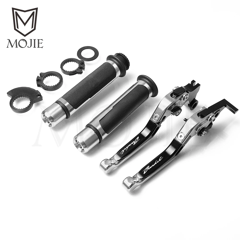 Black Silver Мотоцикл с ЧПУ регулируемые складные тормозные рычаги сцепления руль ручки для Suzuki GSF1250 GSF 1250 BANDIT 2007- 2008 - Цвет: Black Silver