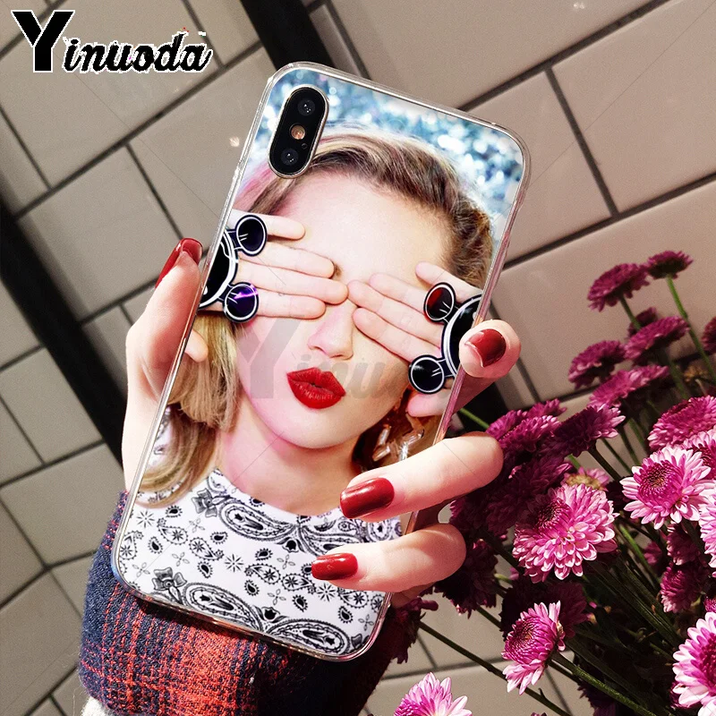 Yinuoda Майли Сайрус DIY печать рисунок чехол для телефона iPhone 5 5Sx 6 7 7plus 8 8Plus X XS MAX XR |