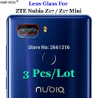 3 шт.лот, для ZTE Nubia Z17  Z17 Mini, ультрапрозрачное мягкое волокно, прозрачное закаленное стекло, задняя камера, защитная пленка для экрана