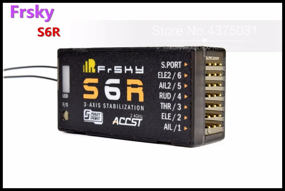 Оригинальный FrSky S6R приемник оригинальный ACCST 6ch с 3 осевой стабилизацией + смарт