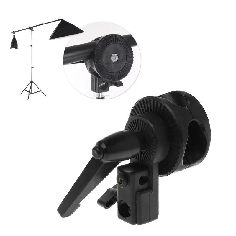 Single Swivelling Grip Head Angle Bracket Tilt Mount Adapter Telescopic Studio Reflector Boom Arm Support Light Stands images - 6