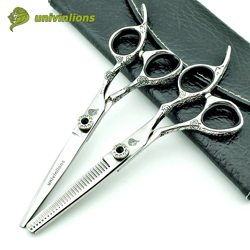 Ножницы Парикмахерские 6 дюймов с гравировкой ножницы-бритва для парикмахеров