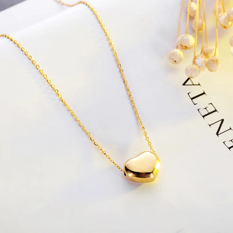 

Fashion Jewelry ,titanium Jewelry ,Smooth Love necklace rose gold
