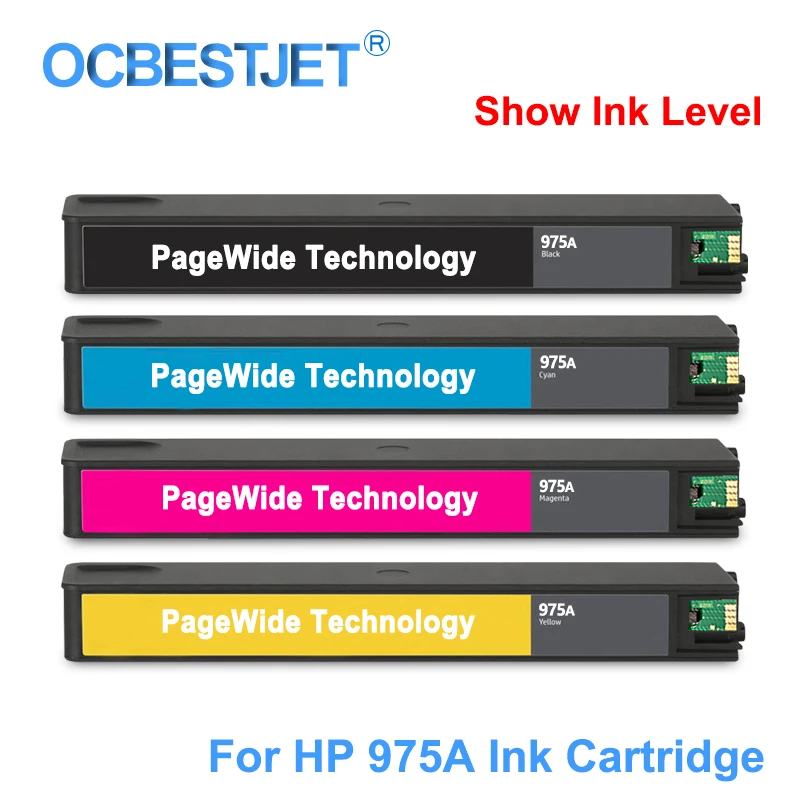 [Сторонний бренд] для HP 975A 975 A сменный чернильный картридж PageWide Pro 352dw 452dn 452dw 377dw 477dn