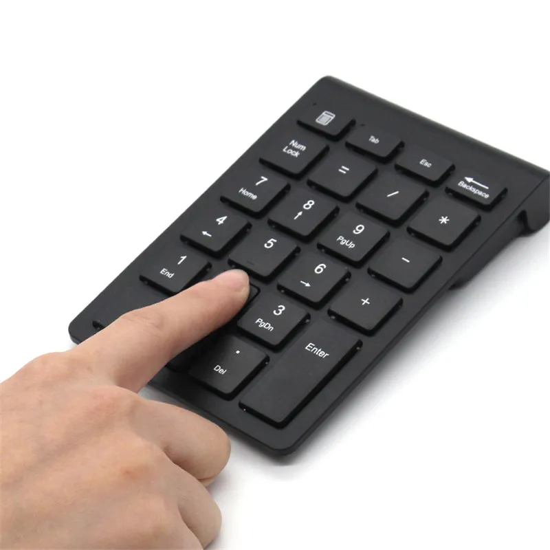 Черная клавиатура 22 клавиши мини Numpad Беспроводная Bluetooth цифровая клавиатура для Apple ПК клавиатуры