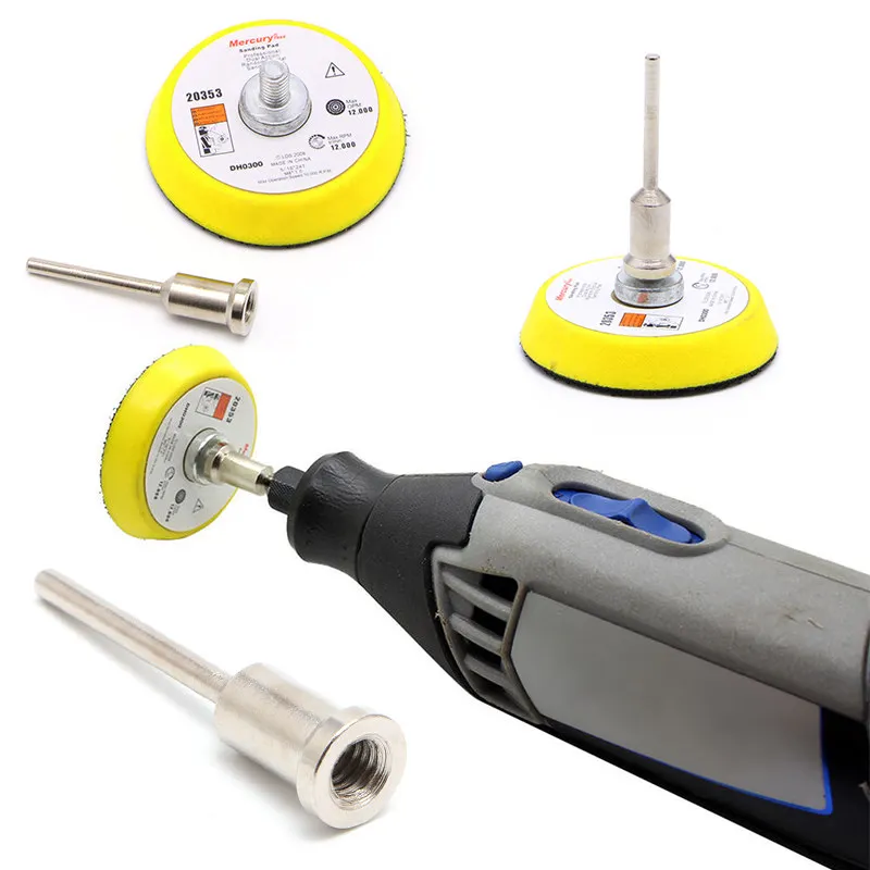 

2 inch Polishing Mix Grit Sanding Disc Polish Pad Backer Sander Plate with 3mm Shank Accessories