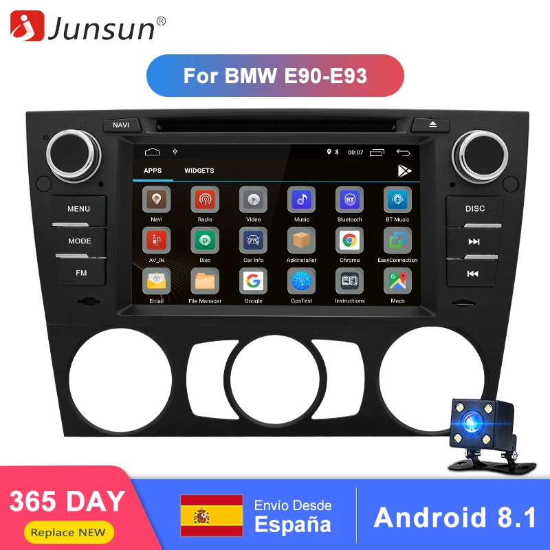 Junsun 7 &quotнавигация wifi Android 8 1 2 + 32 ГБ Автомобильный мультимедийный плеер с gps