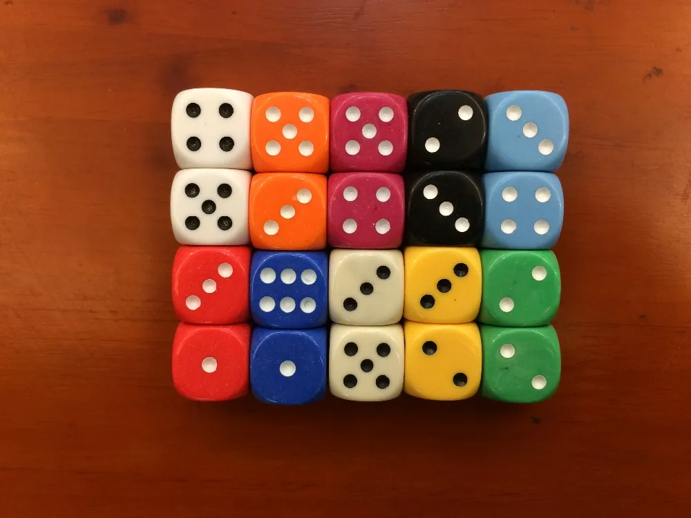 Разноцветные кубики 18 #18 мм разноцветные булимия отказ от детских игрушек | Спорт
