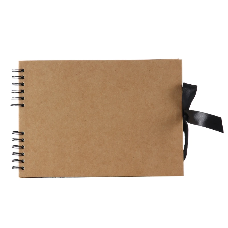 

29.5 x 21.3 cm 40 Pcs / 80 Pages Black Paper Scrapbook Wedding Guest Book DIY Anniversary Travel Memory Scrapbooking Photo Album