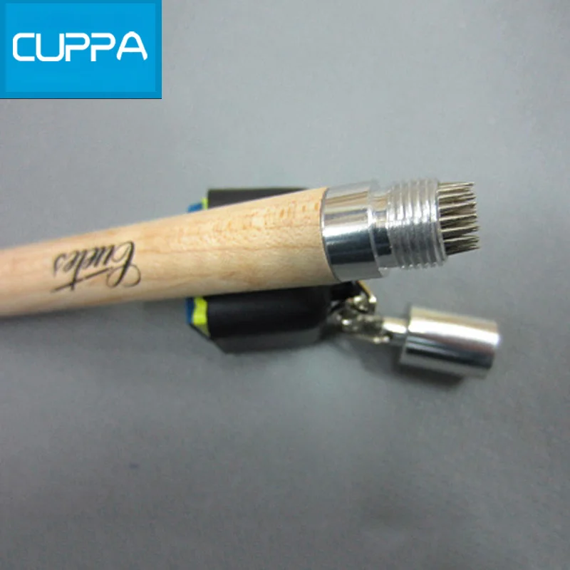 Новый 2 шт./лот Cuppa 2в1 карман мел держатель Prep Stick бильярд снукер бильярдный Cue Tip