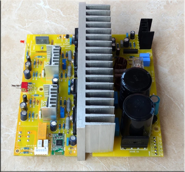 UPC1342V + 5200/1943 Bluetooth 4 0 150 W 4ohm усилитель завершенная плата радиатор|4ohm amplifier|150w amplifier