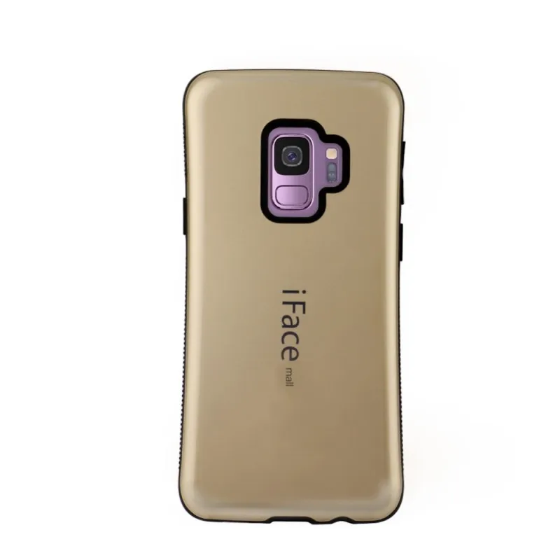 Золотой Противоударный чехол для samsung Galaxy S9 Plus S9, чехол Iface Mall 360, полная защита, противоскользящий чехол из ТПУ для samsung Galaxy S9, чехол - Цвет: Золотой