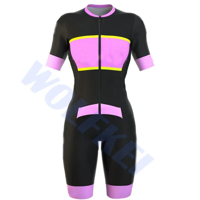 Летняя одежда для велоспорта цельный комбинезон Ropa Ciclismo 3 задних кармана Женская велосипедная одежда# SK2019000627001