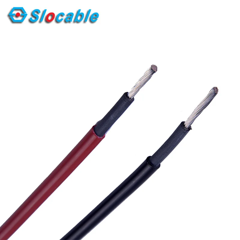 TUV PV солнечная кабель 1x2.5mm2 1*4mm2 1*6mm2 изоляцией из сшитого полиэтилена Медь Core PV1-F