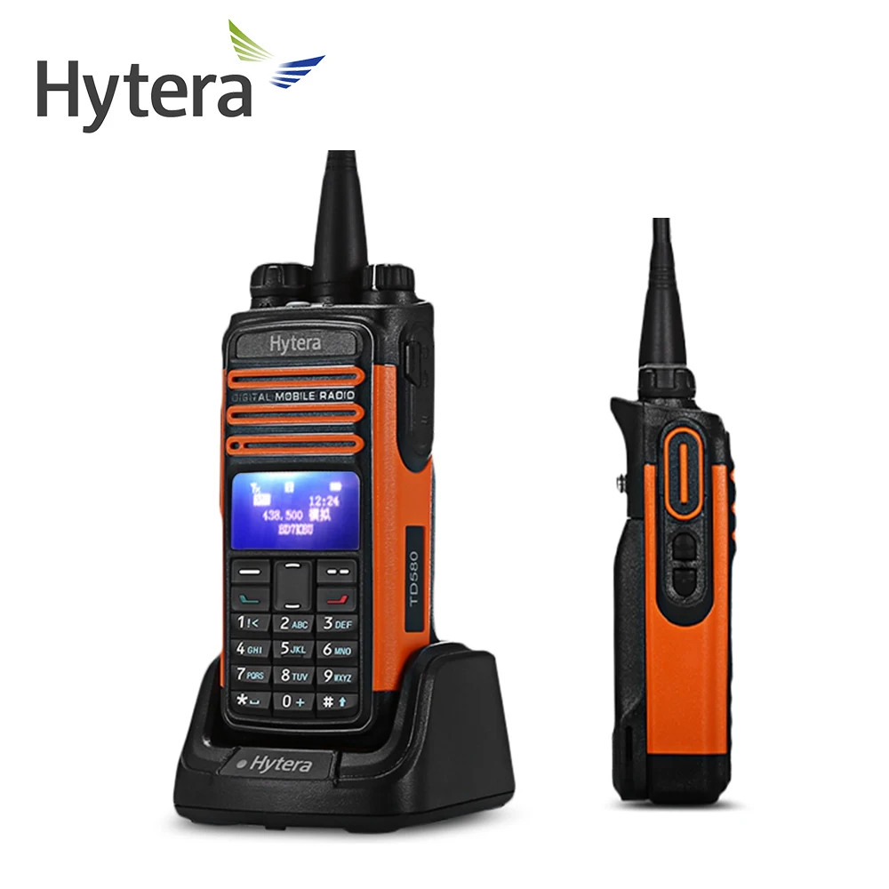 Hyt-td580 Hytera 1.3 дюймов OLED DMR цифровой Двухканальные рации с Bluetooth и дополнительно GPS