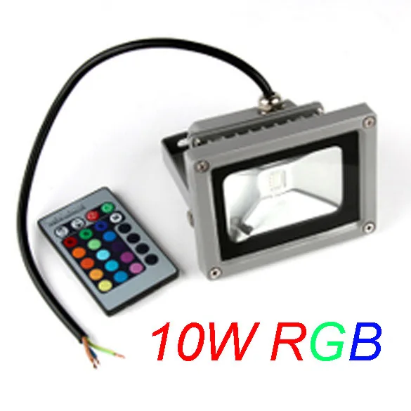 Бесплатная доставка DHL 10 Вт RGB LED наружный водонепроницаемый прожектор для мытья