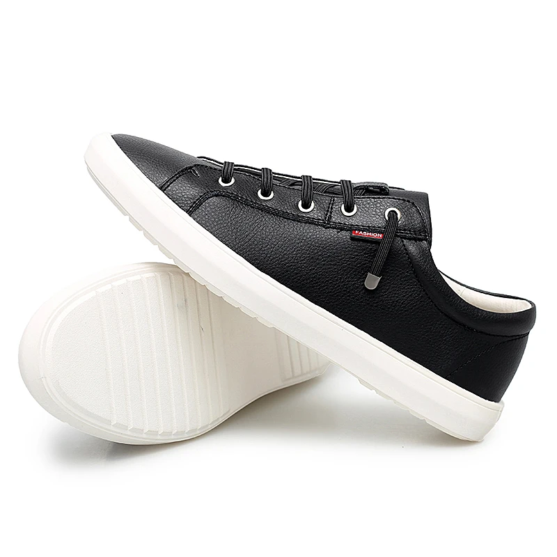 

New Arrival Small White Shoes Men Black Sneakers Breathable Lace-Up Mens Trainers Non-Slip Hard-Wearing Skateboarding Men Shoes