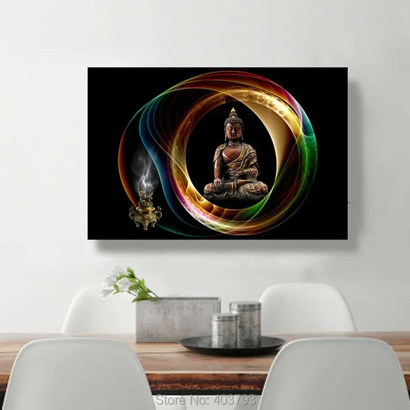 

Canvas Wall Art Unframed Panel Merciful Buddha 24x16 inches Unframed HD Print Painting For Living ROOM